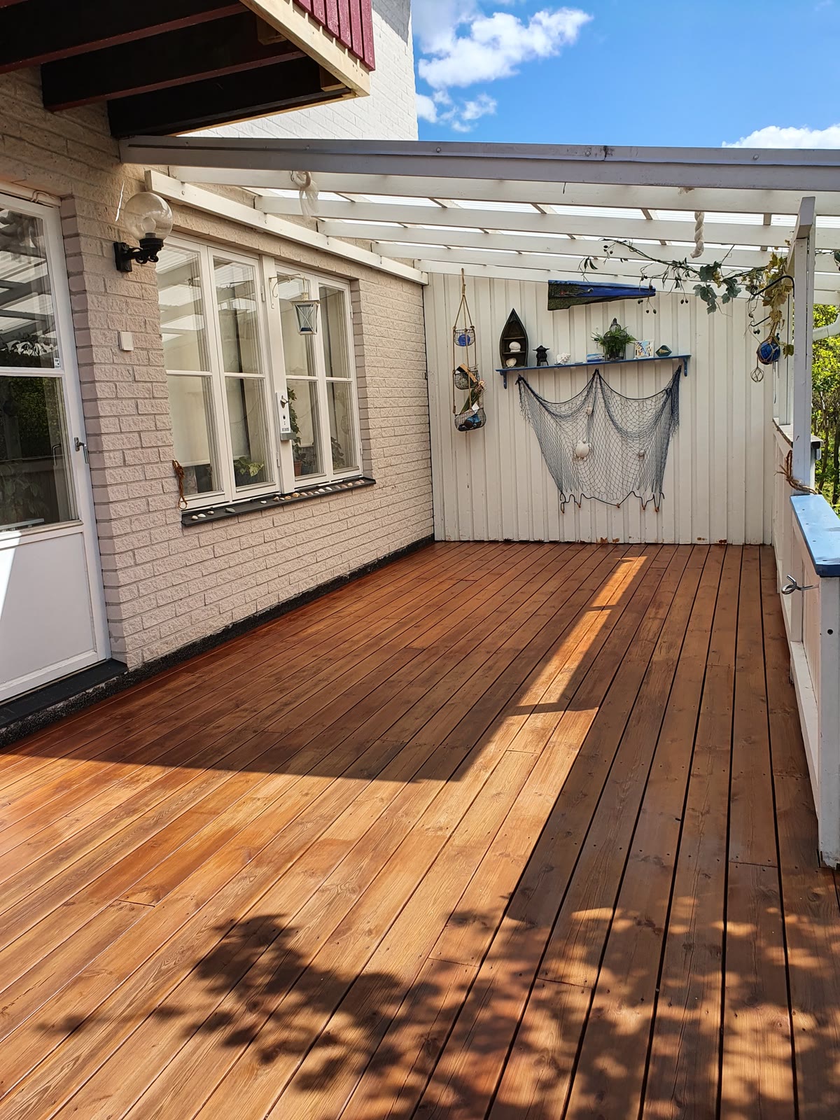 Altanbygge med pergola