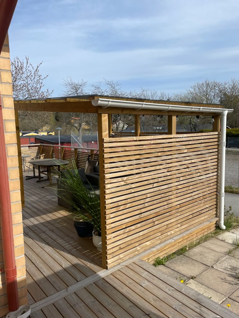Altan med pergola